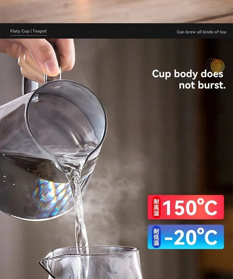 GIANXI Glass Teapot And Pot Household Tea Set Teapot Heat-resistant Tea Water Separation Filter Flower Teapot Glass Teapot