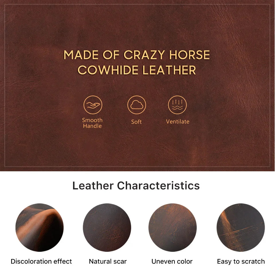 Luxury Retro Genuine Leather Notebook A5 Cover Case with Pen Holder Metal Buckle Journal Office Diary Travel Handmade Sketchbook