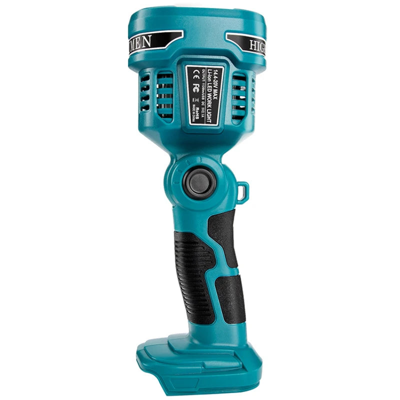 Work Light Portable Lighting Flashlight 14.4-18V Li-Ion Battery 12W for Makita Battery and Charger with USB Port for Outdoor Use
