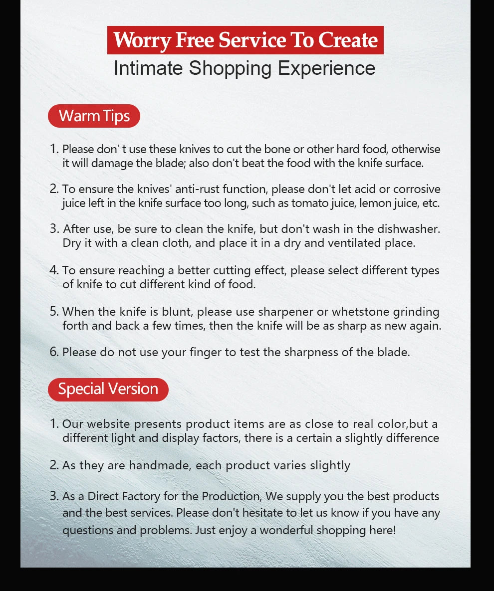 XINZUO Kitchen Tools 6 PCS Kitchen Knife Set Utility Cleaver Chef Bread Fruit Santoku Knives Stainless Steel Kitchen Knife Sets