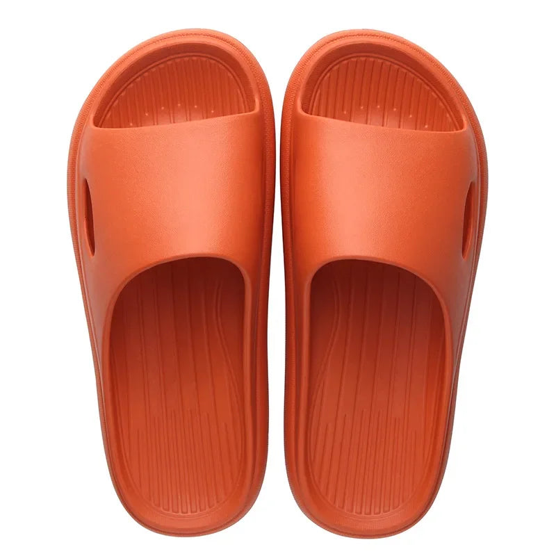New Soft EVA Slippers Couples Home Slipper Outdoor Beach Summer Sandals Bath Men Flip Flops Non-Slip Women Thick Sole Shoes