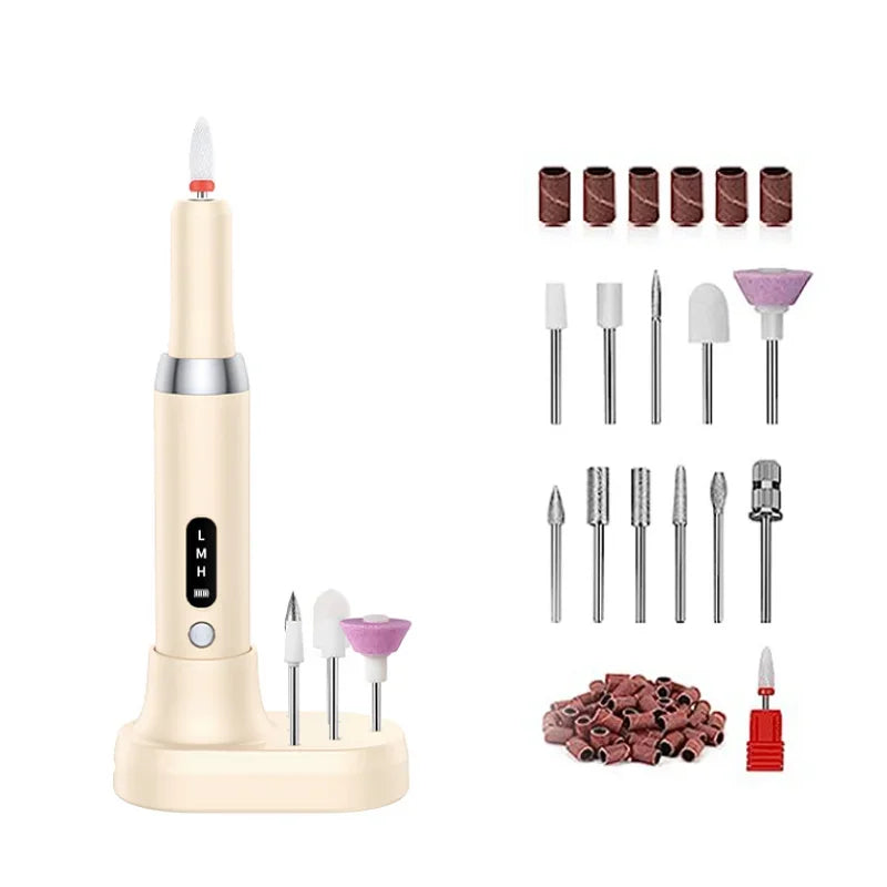 1 buc manichiură electrică unghii lustruire pilă îndepărtarea pielii moarte artă șlefuire pilă stilou mașina de unghii