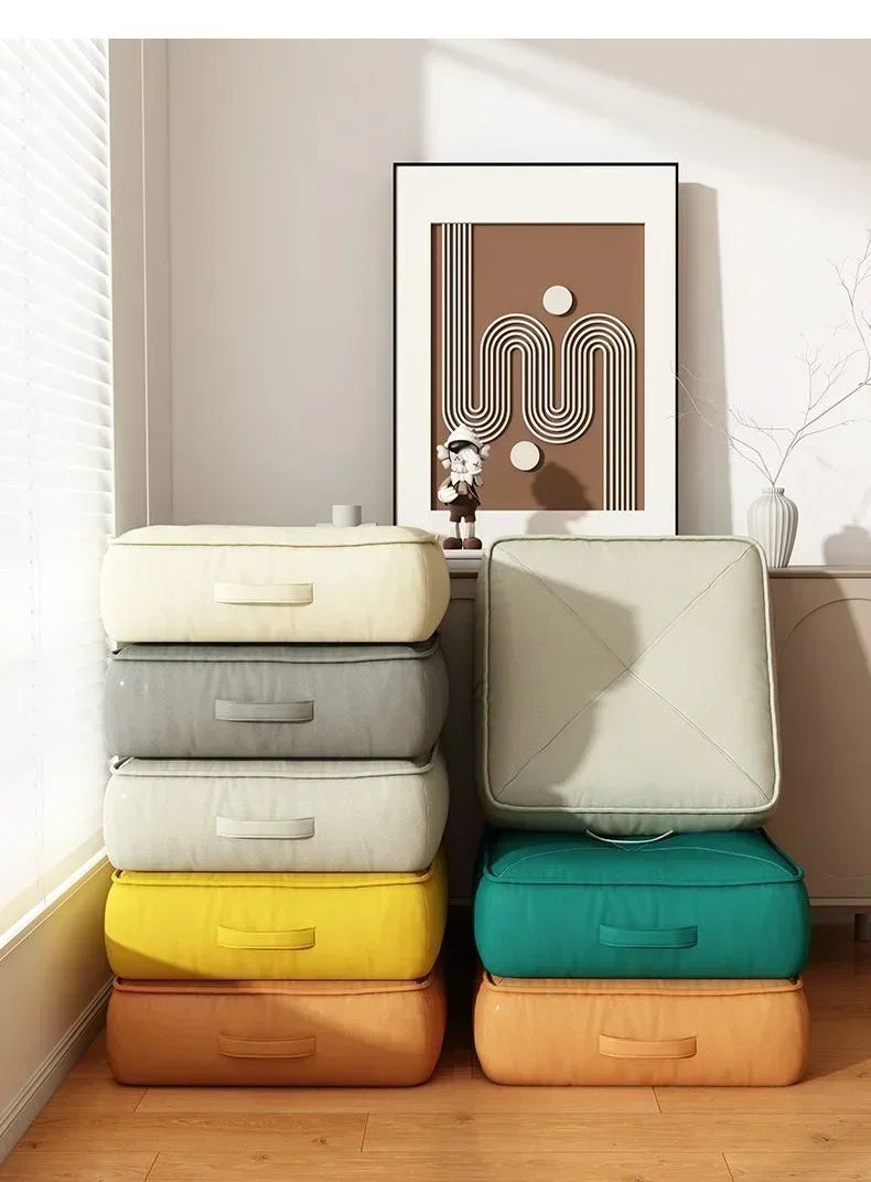 Hubei Dickes Bodenkissen - Größe 40x40 cm, Dicke 8 cm, Samt