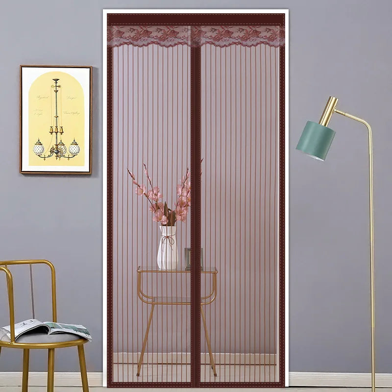 Door Curtain Summer Anti-mosquito Household Magnetic Screen Door Screen Magnet Pair Suction Partition Curtain Free Punch