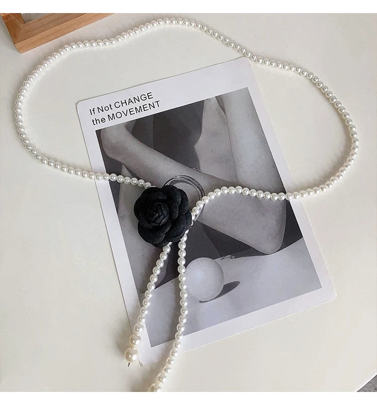 Curea de talie cu mărgele Zhejiang Y282 - PU 1 cm versatilă