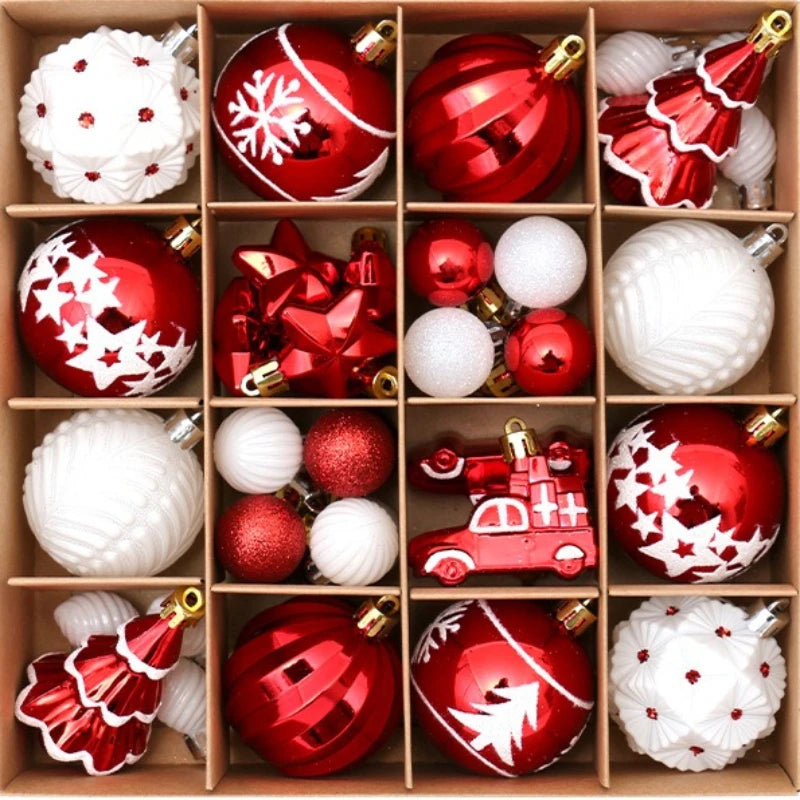 Festglanz Kugeln Premium Lackiert - 42 Stück, 6 cm Durchmesser