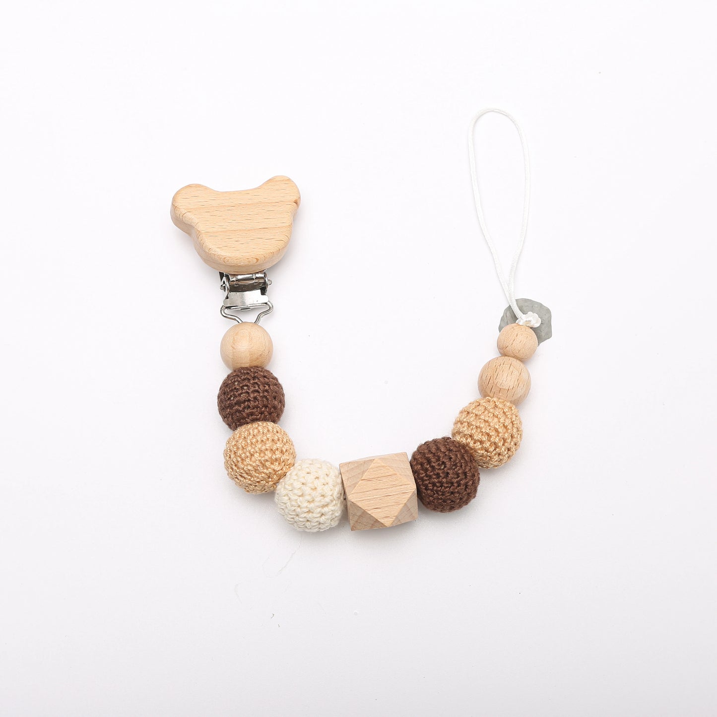 Suzetă croșetată cu iepuraș pentru bebeluși, clips de desene animate, suzete pentru bebeluși, suport pentru biberon nou-născut, cadouri pentru sugari, accesoriu pentru nou-născuți