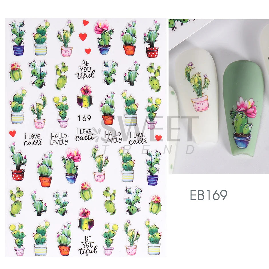 SWEET TREND JINO 3D Blumenaufkleber - 12 Stück Matte S