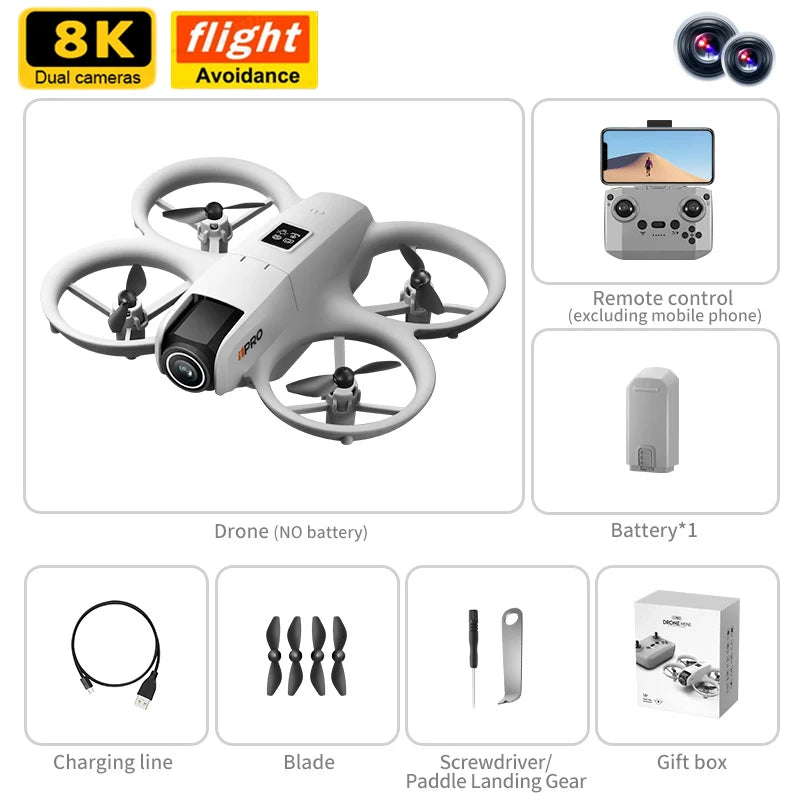 Drohne 2025: Xiaomi i1PRO 8K Aerial Photography - Dual Camera HD Foldable Five-side Obstacle Avoidance Collection