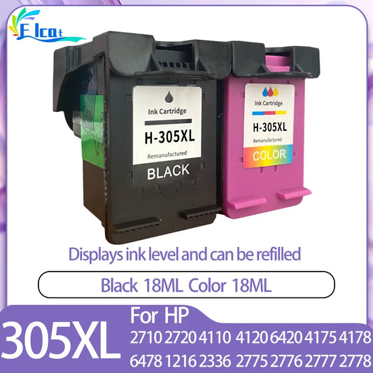 CHANGXI 305XL Remanufacturat - 18ml Negru 18ml Culoare HP