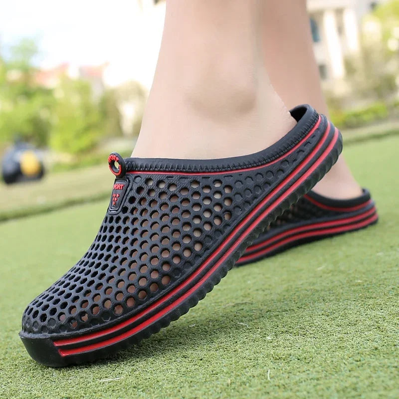 Herren-Pool-Sandalen 2025: Sonkpuel Komfortable MĂ€nner Pool Sandalen Sommer Outdoor Strand Schuhe MĂ€nner Slip on Garten Clogs LĂ€ssige Wasser Dusch Hausschuhe Unisex Zapatos Kollektion