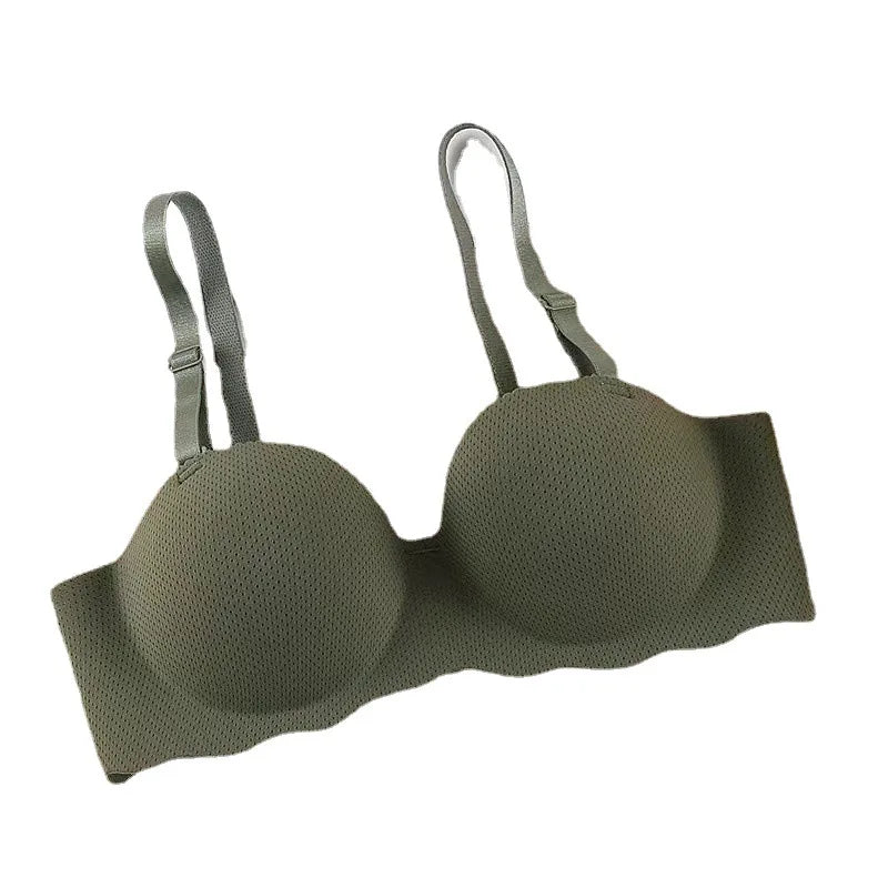 UXST Damen BH 2025 - Push-Up nahtloser BH bügellos einfarbig mit verstellbaren Trägern