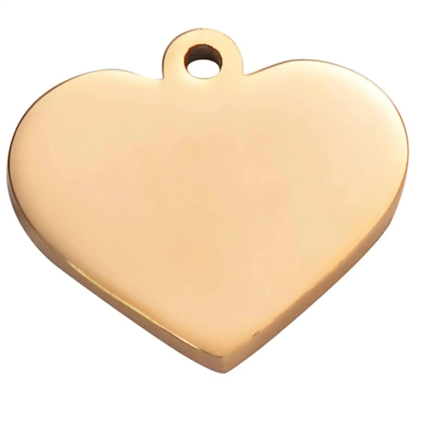 Charms 122401 Gravierte Herzanhänger - 15mm 20er Edelstahl - Golden Bridge Store