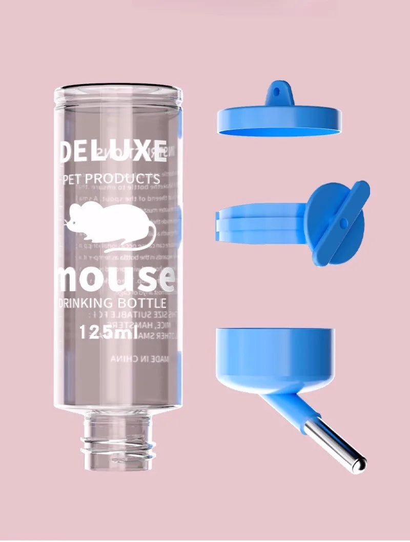 Haustier-Wasserspender 2025: Pet Water Bottle Automatic Water Feeder Hanging Pet Dog Drinking Bowl Plastic Water Dispenser Pet Supplies 80ML/125ML Collection