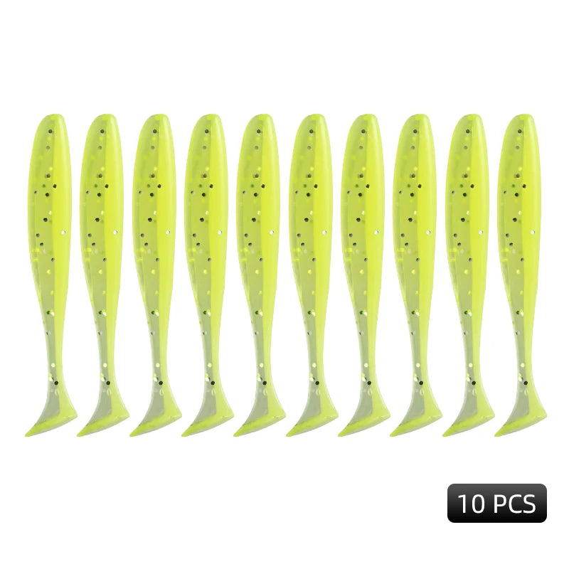 MEREDITH Easy Shiner Angelköder 50mm 65mm 75mm 100mm Wobbler Karpfen Angeln Weiche Köder Silikon Künstlich Plastik Köder