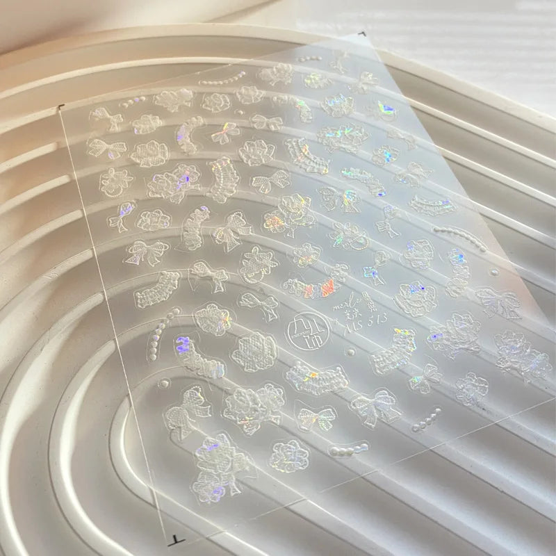 TSZS TO3913 Decorațiuni unghii 5D strălucitoare - Inimă și Lună 1 buc