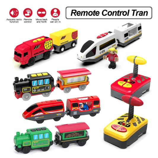 Set tren RC 2025: Tren electric cu telecomandă - Colecția Railway Kids