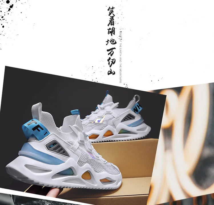 Pantofi sport pentru bărbați, pantofi sport cu creștere în înălțime, respirabili, pantofi sport cu amortizoare pentru alergare, pantofi sport pentru bărbați