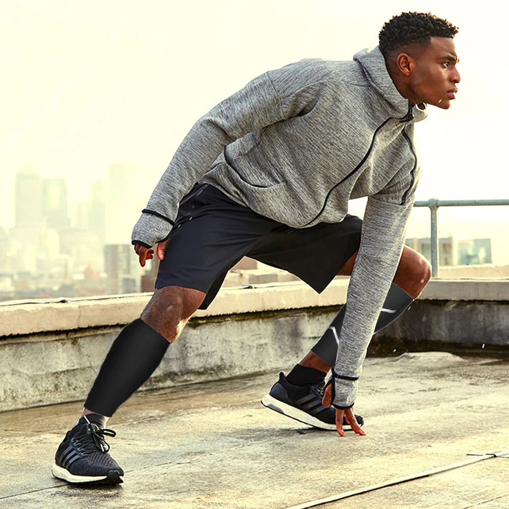 Wadenstütze 2025: BraceTop 1 PC Sports Calf Compression Sleeve Shin Splint - Support Guard Leg Protection Basketball Running Cycling Travel Collection