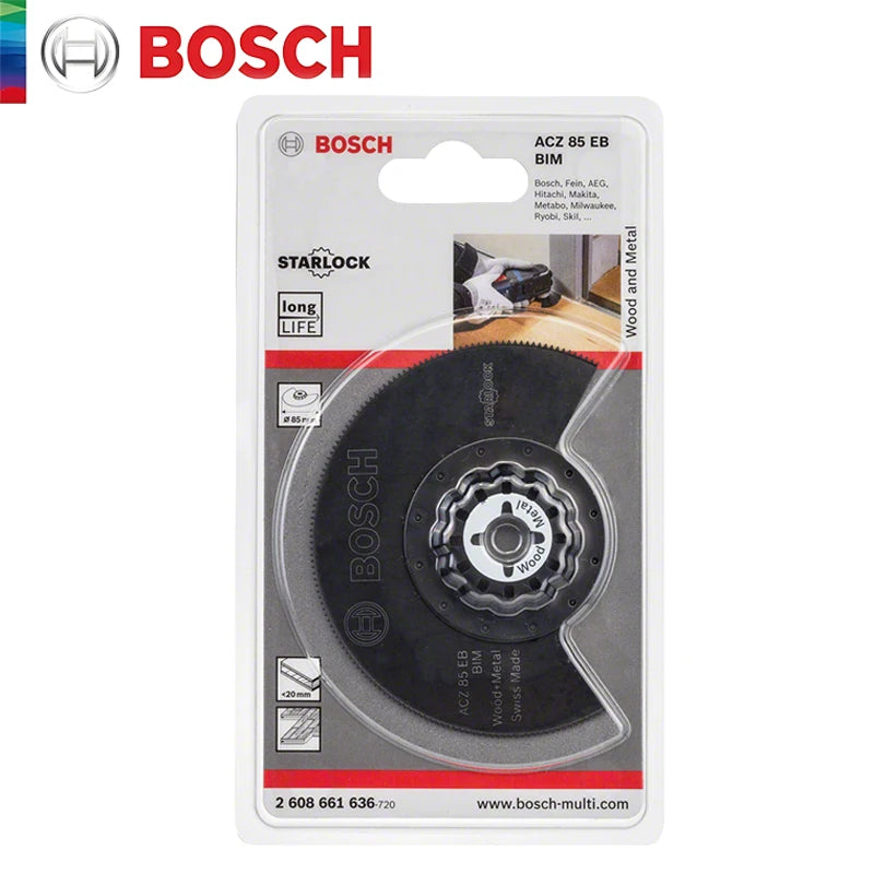 Bosch Starlock Oscillating Segment Saw Blade ACZ 85 EB Multi Material Multitool Professional Saw Blade for GOP12V-28 GOP185-Li