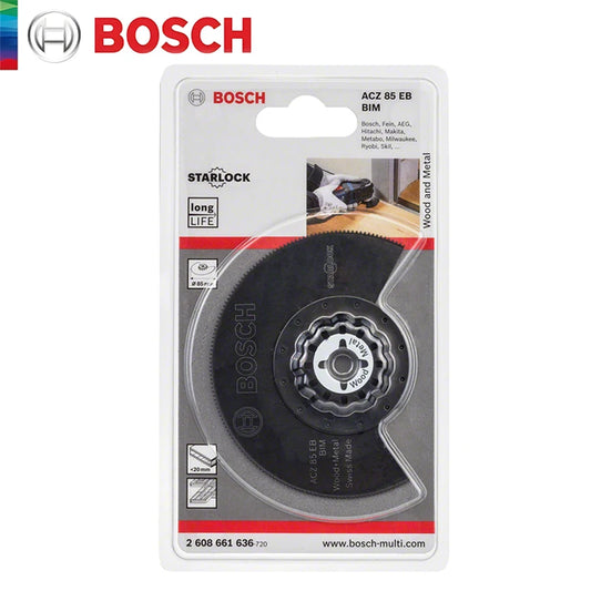 Bosch Starlock Oscillating Segment Saw Blade ACZ 85 EB Multi Material Multitool Professional Saw Blade for GOP12V-28 GOP185-Li