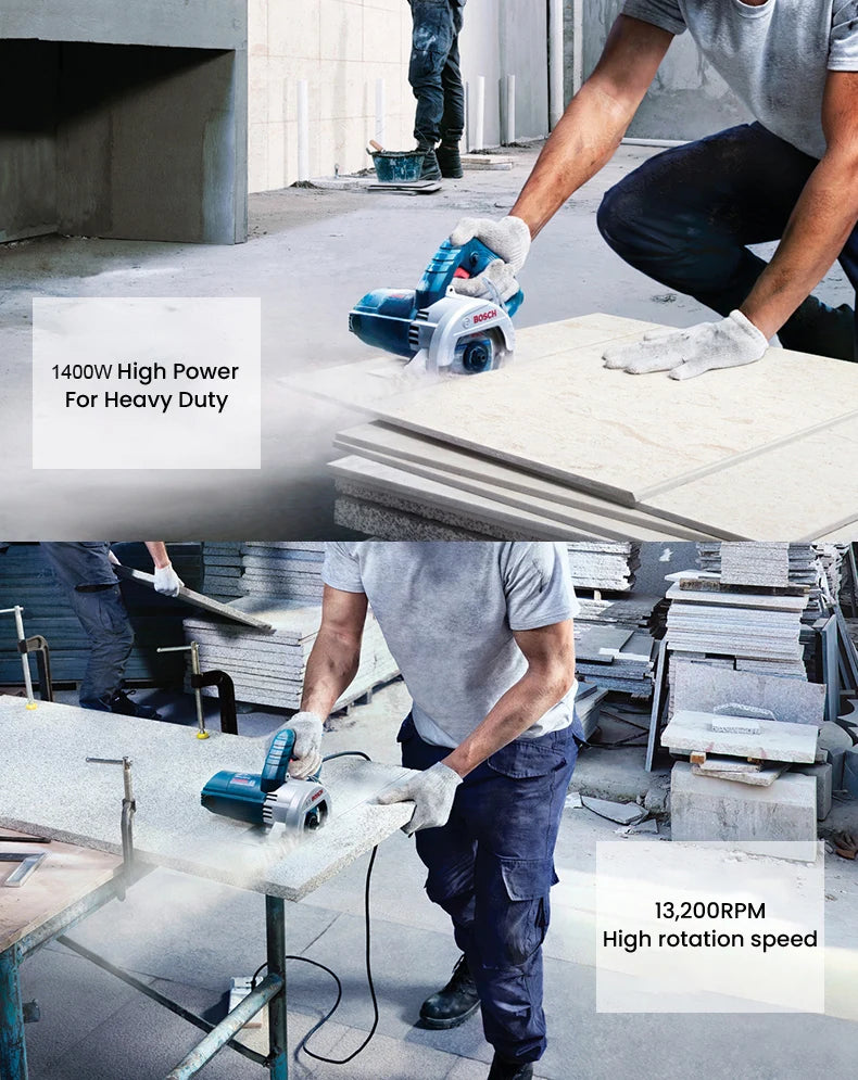 Bosch GDC 140 Circular Saw 1400W Marble Stone Cutting Saw 115mm Disc Diameter Multi-Function Dry-Type Electric Saws Power Tools