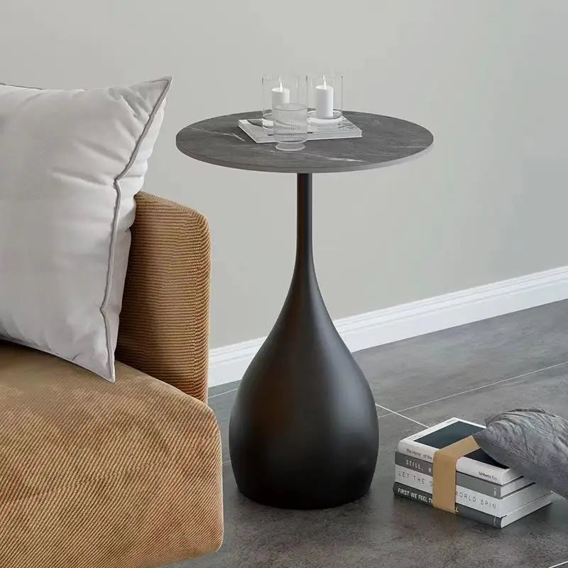 Simple Modern Tea Coffee Table Living Room Household Round Balcony Coffee Table Combination Creative Apartment Sofa Side Table