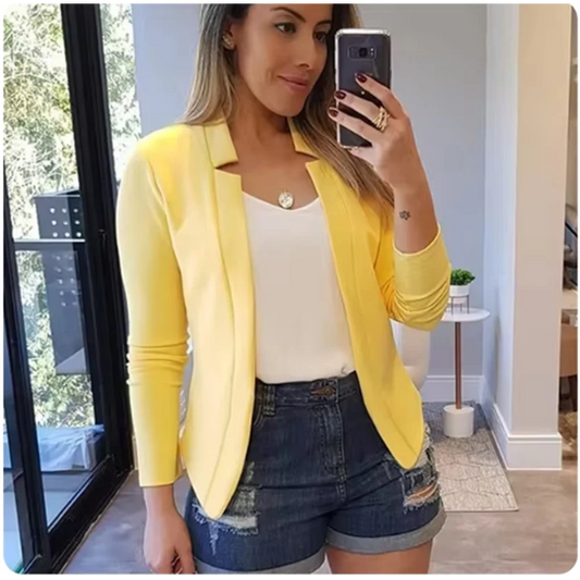 INPETAL Damen Elegante Strickjacke - Lang, Slim Fit, S-XL