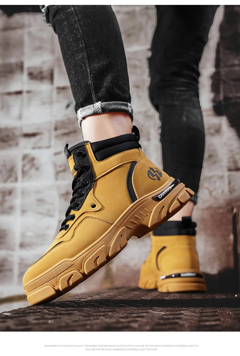 Pantofi de iarnă pentru bărbați, cizme de gleznă, respirabile, tactice, pentru drumeții, 2024