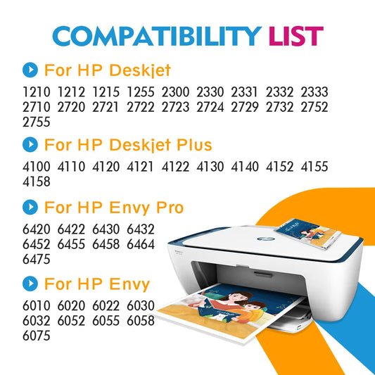 Reprinpic 305 XL For HP 305XL HP305 Ink Cartridge Remanufactured DeskJet Series 4120 4121 4122 4130 4140 4152 2820e Printer