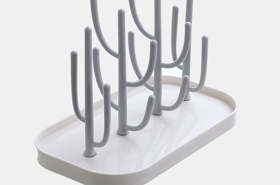 Baby Bottle Drying Racks Pink Beige Feeding Cup Holder Removable Storage Support Drain Rack Bottle Cleaning Drying Machine