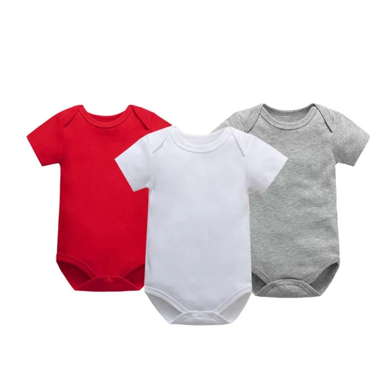 Guangdong Babybody Baumwolle Kurzarm Unisex - 3 Stk 0-24M