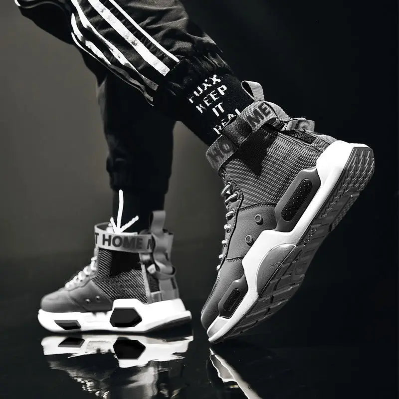 Sneakers Men High Top Shoes for Men Wild Casual Sports Male Tides Tenis Shoes NEW Outdoor Breathable Training Off White Trainers