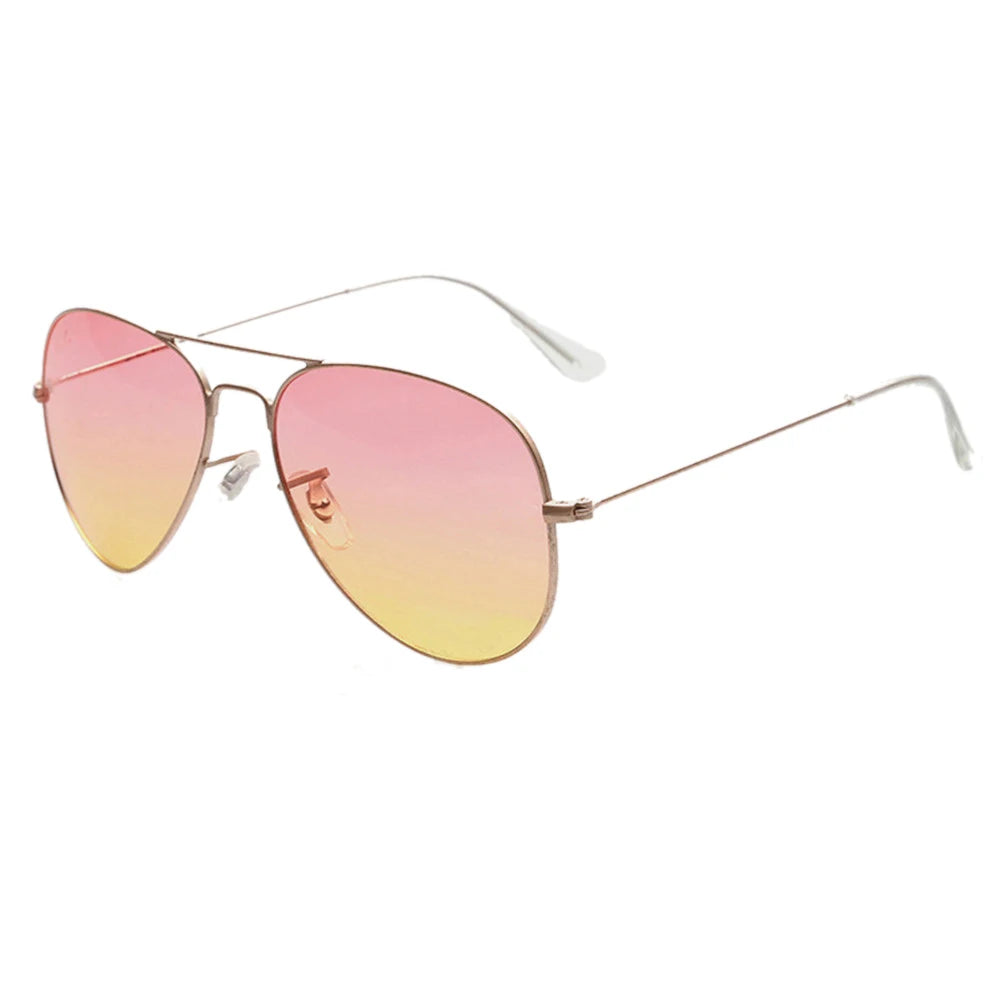 FOENIXSONG Fashion Sunglasses for Women Men Pilot Round Gradient Mirror Women's Glasses Oculos Lentes Gafas De Sol