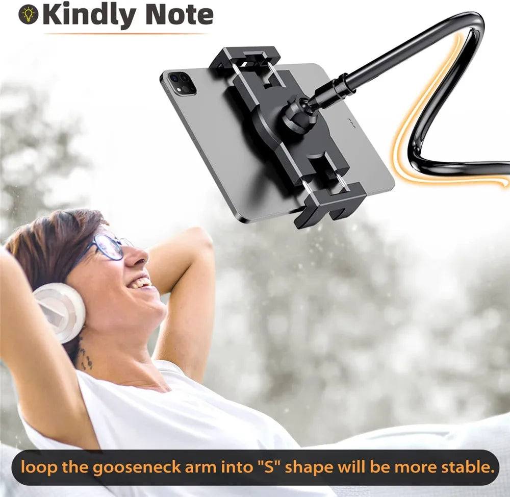 Tablet-Halterung 2025: Flexible Long Arm Stand 5-11'' Phone Tablet Support Xiaomi Samsung iPad Collection