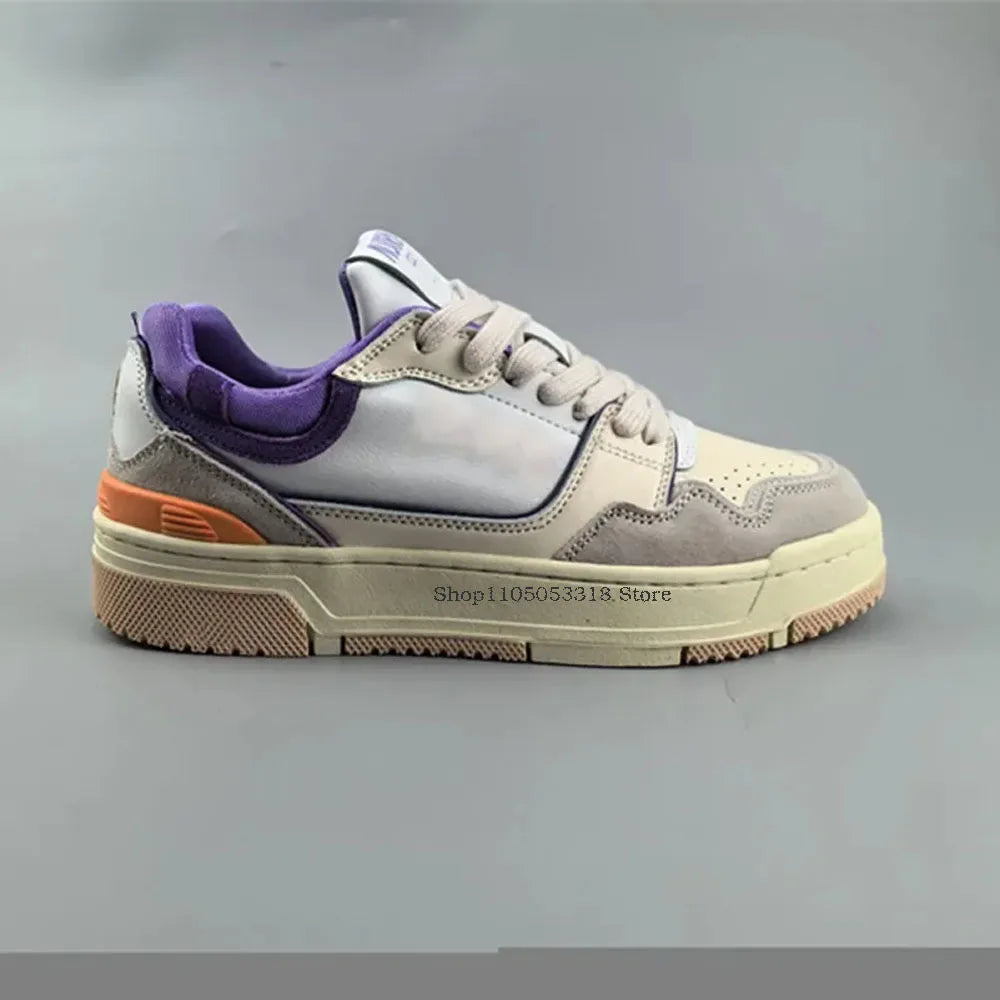 DUTRIEUX High Version Retro Sneaker - Unisex Weiß Dicke Sohle Ca. 3 Cm EU 36-45 EVA-Einlegesohle