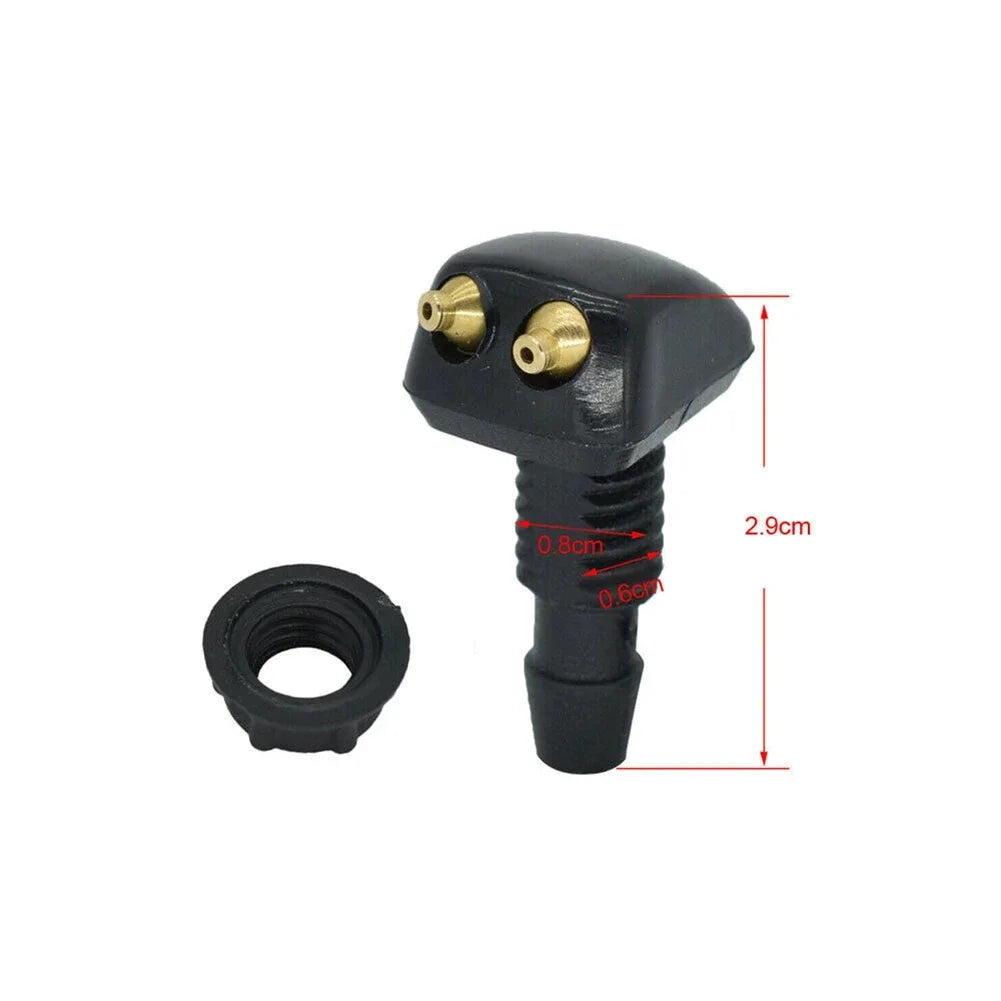 Car Windshield Wiper Washer Spray Nozzle Fits Most Car Models Car Adjustable Dual Holes Windshield Washer Nozzle Wiper