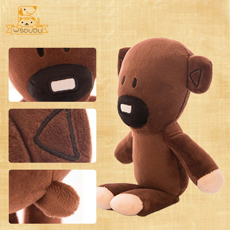 Fun Bear Plush Toy Kawaii Cartoon Bean Figures Small Cute Animal Baby Stuffed Doll Mini Pillow Decor Adorable Soft Girl Kid Gift