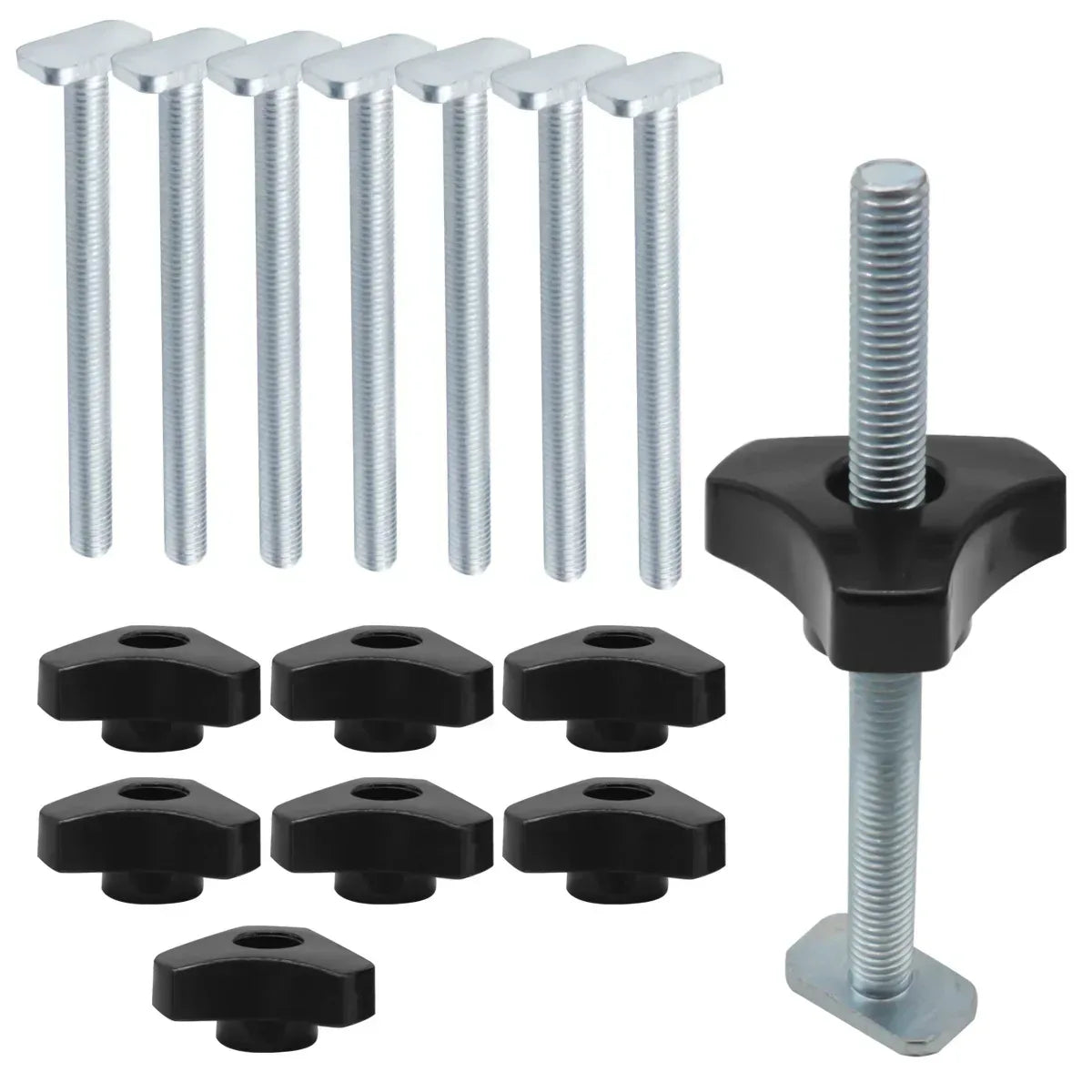 T Track Bolts Knob Kit Miter Track Sliding Nut T-Slider T Slot T Bolt For Woodworking Jigs Fixtures Tools Kit Accessories DIY - Golden Bridge Store