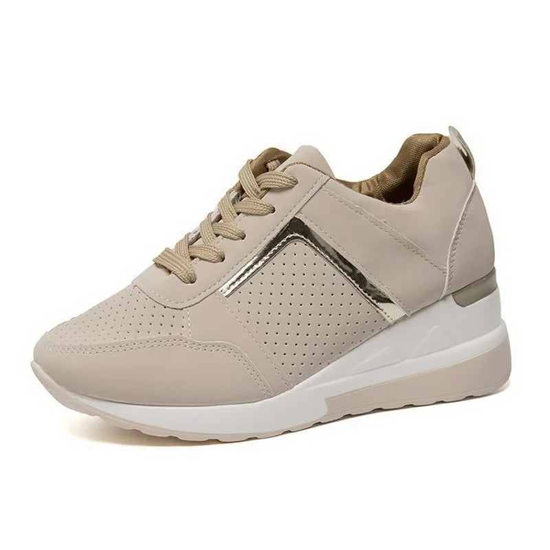 ZX12176 Plateausneaker Mit Reißverschluss - Gummi 3cm