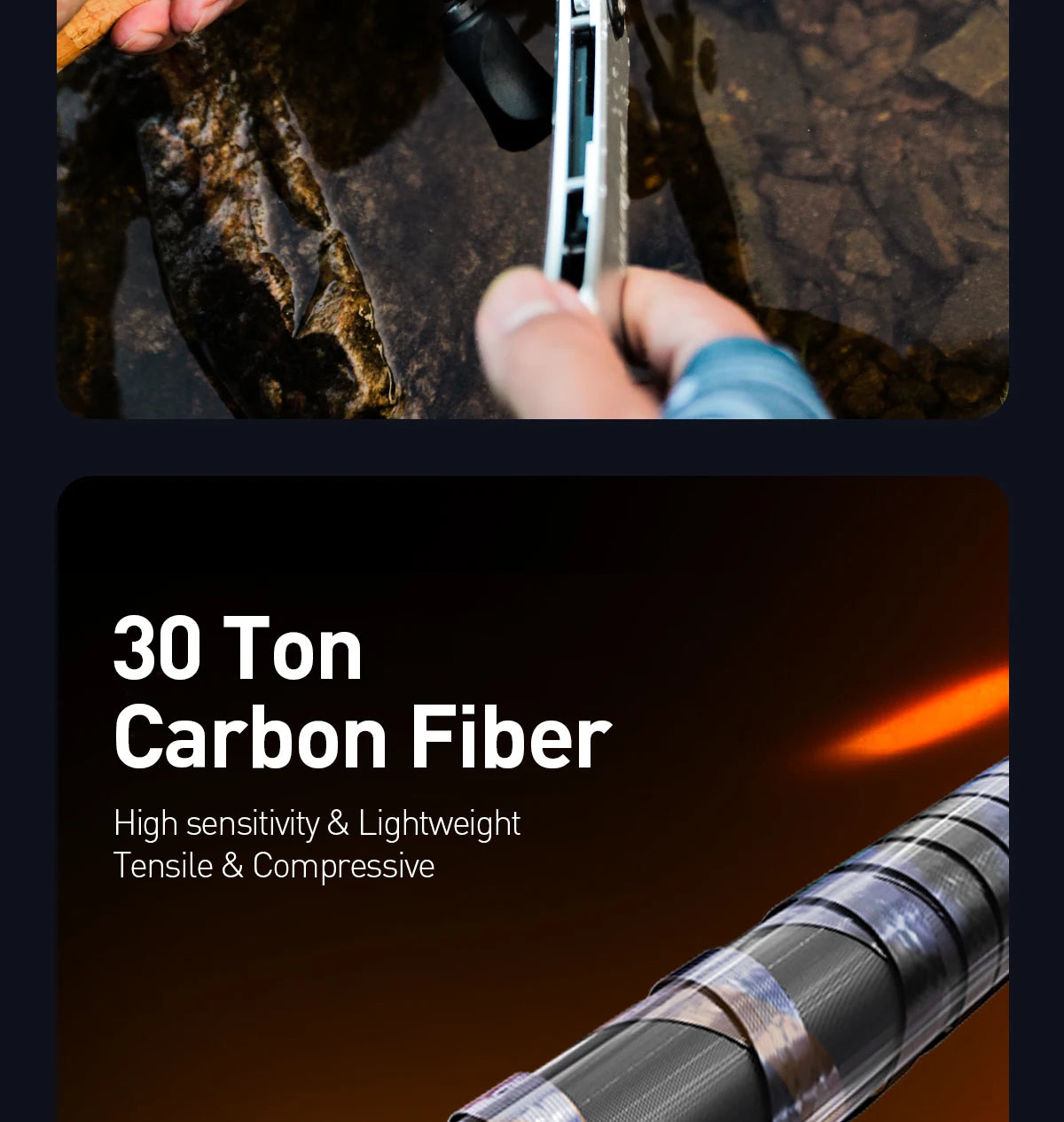 HANDING 78g Magic L Micro BFS Fishing Rod Carbon Fishing Rod Lure Weight 1-8g FUJI® O+A Guide Rings UL/L Casting Rod for Trout