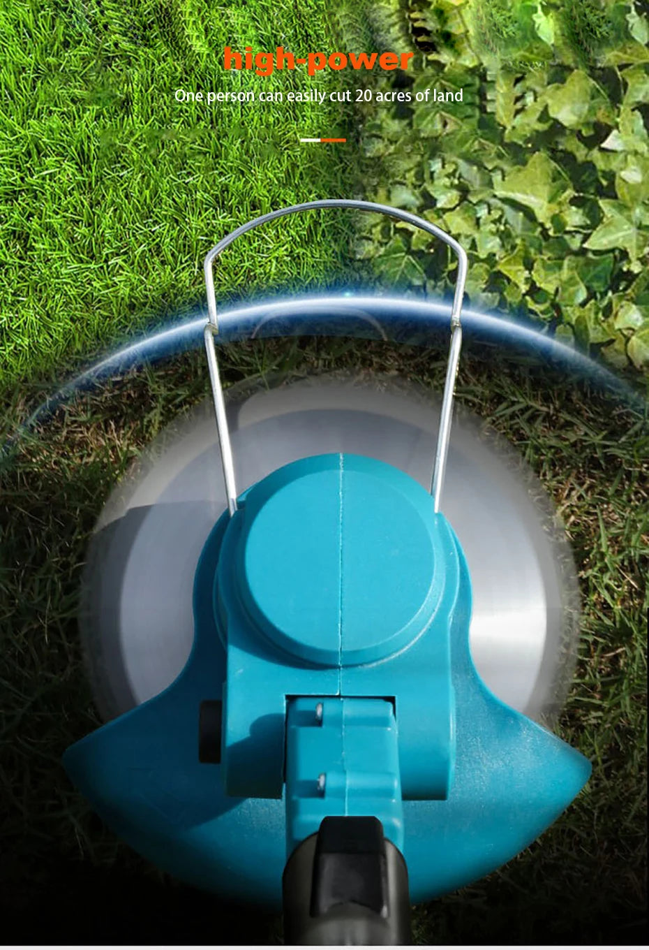 Klein Haushalt Kabellos Rasenmäher 2025 - Aufladbar Rasen Mäh Maschine - Elektrisch Trimmer Garten Werkzeuge Makita (Ohne Batterie)