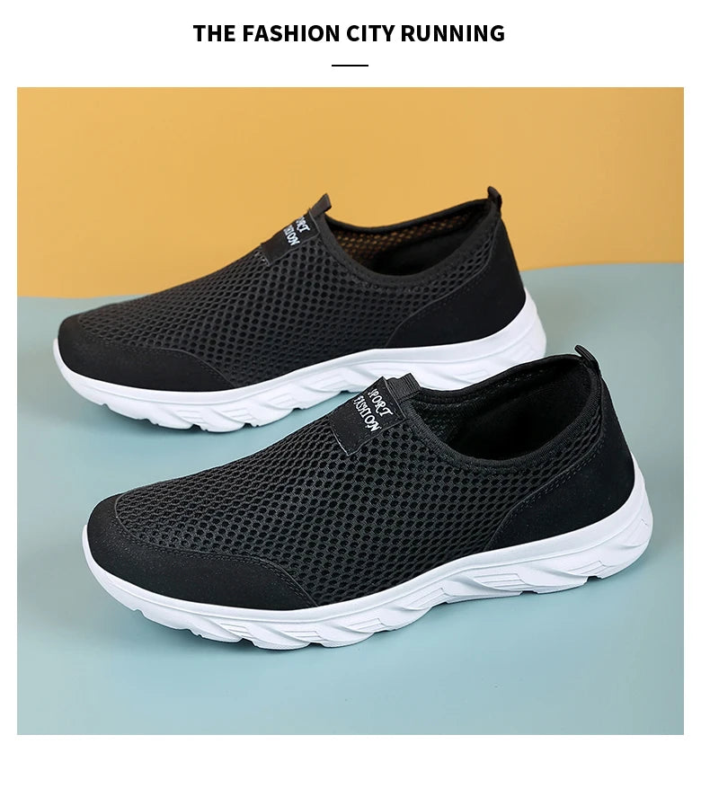 Men's Sneakers Breathable Men Casual Shoes Outdoor Male Slip On Loafers Walking Sneakers Tennis For Men