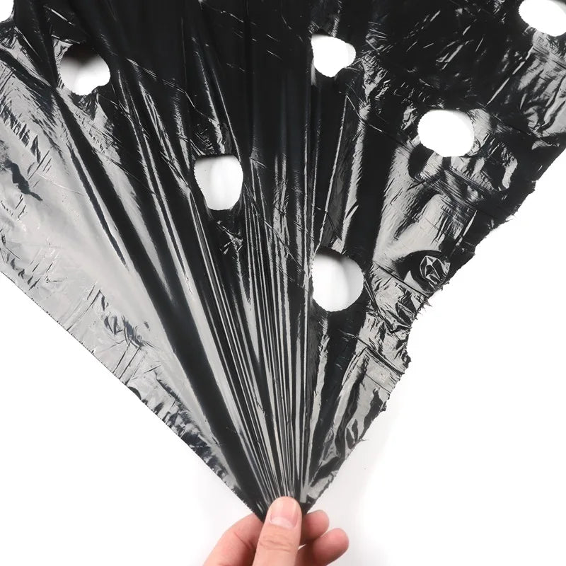 Tewango Mulchfolie Perforiert - 0,95 m 5 Löcher 15 cm Abstand