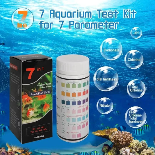 AquaTest Pro Aquarium pH-Teststreifen - 50 Stk, 0-14