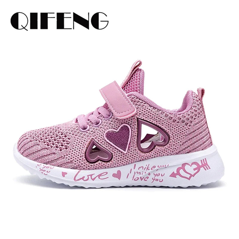 Mädchen Casual Schuhe 2025 - Leicht Mesh Sneakers Kinder Sommer - Frühling Herbst Tenis Süß Sport Cartoon Weiblich Laufen Socken Schuhe