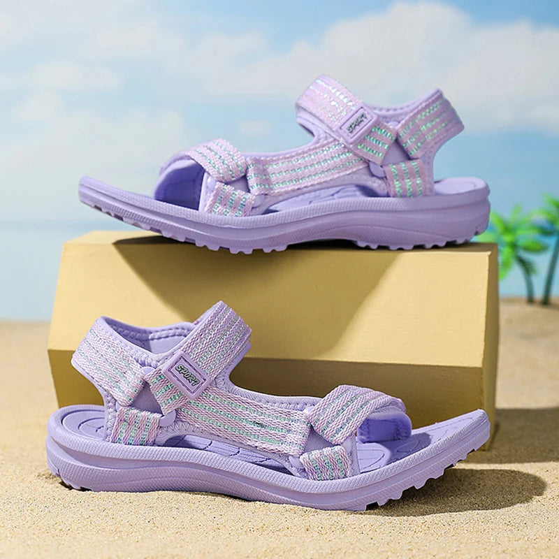 NBGAGA Atmungsaktiv Sandale- Rutschfest Weiche Sohle 30-38