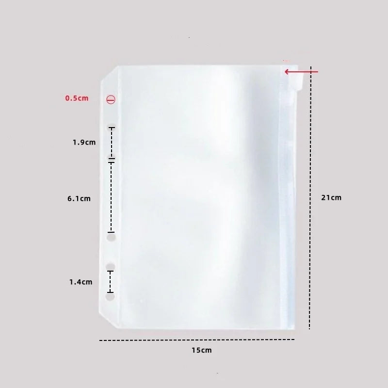 Notatnik Macaron Color A5 2025 - 6-ringowy segregator z magnetycznym zapięciem szkolnym