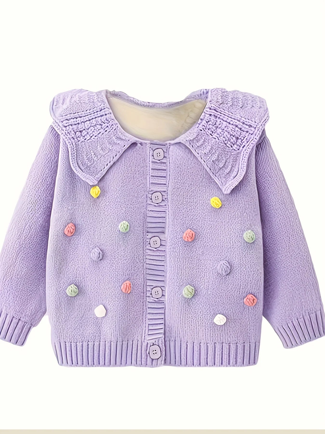 CNJ Strickcardigan Mädchen - Offener Verschluss, Gr. 2-8