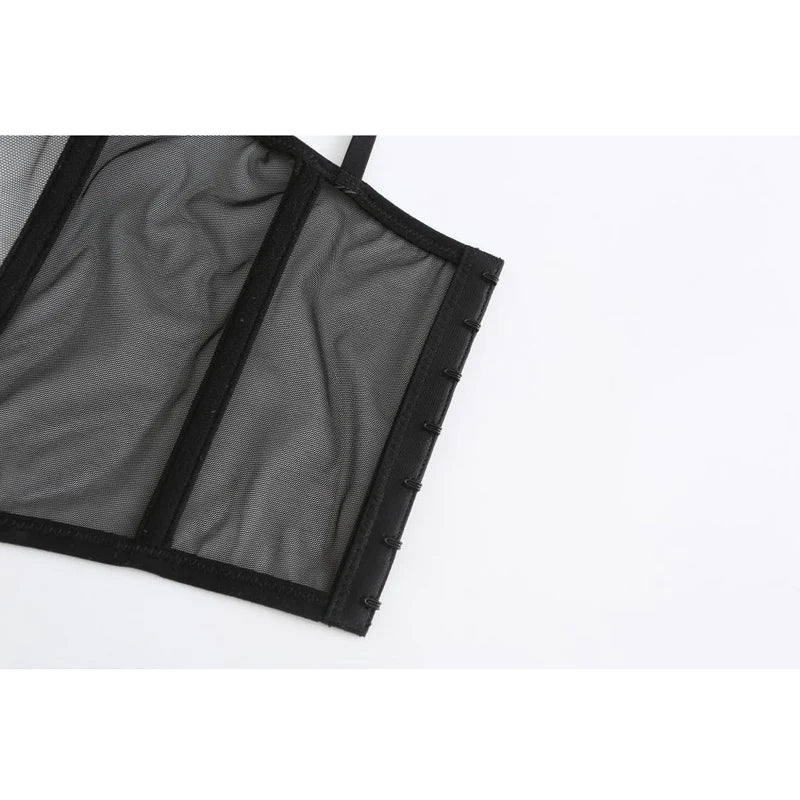 Frauen Push Up Transparent Lingerie Neu elegant Shaper BH Dünn Beauty Rücken Unterwäsche Weiblich Fischgräte Gaze Bralette